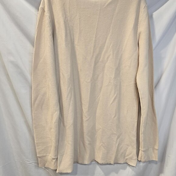 Grateful Dead Thermal Long Sleeve Shirt Off White Medium-Large Dancing Skeletons - Picture 7 of 8